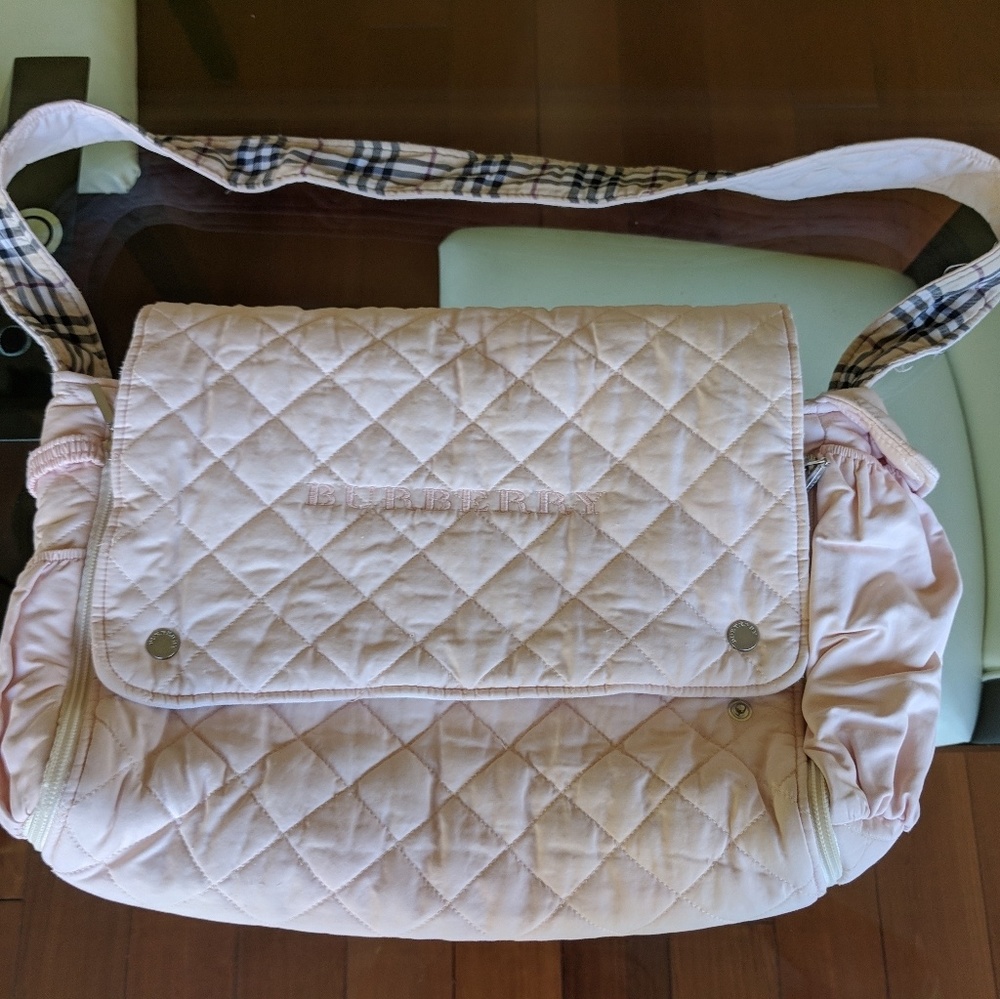 Authentic Burberry diaper bag